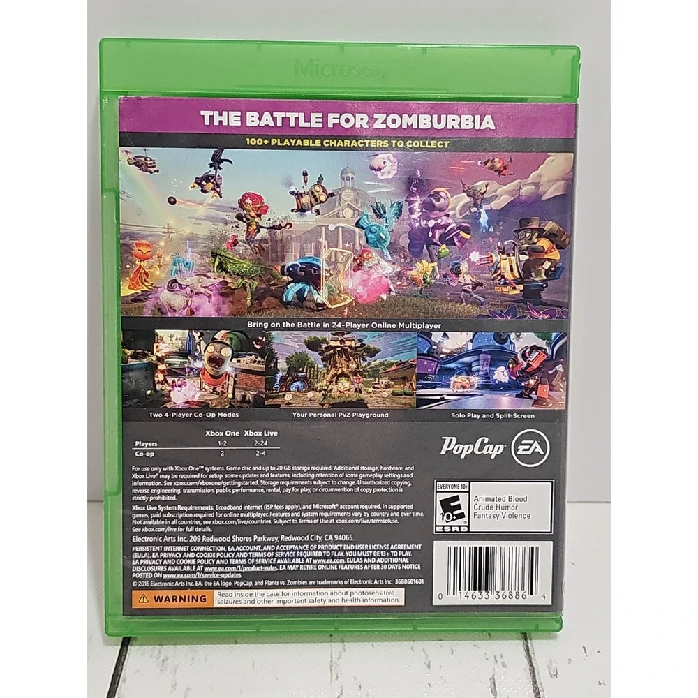 Plants Vs Zombies Garden Warfare 2 - Microsoft Xbox One
